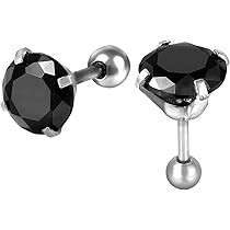 シンプル ブラック ピアス(片耳用) 楽天市場】ピアス レディース ブラック メンズ シルバー 925 4mm